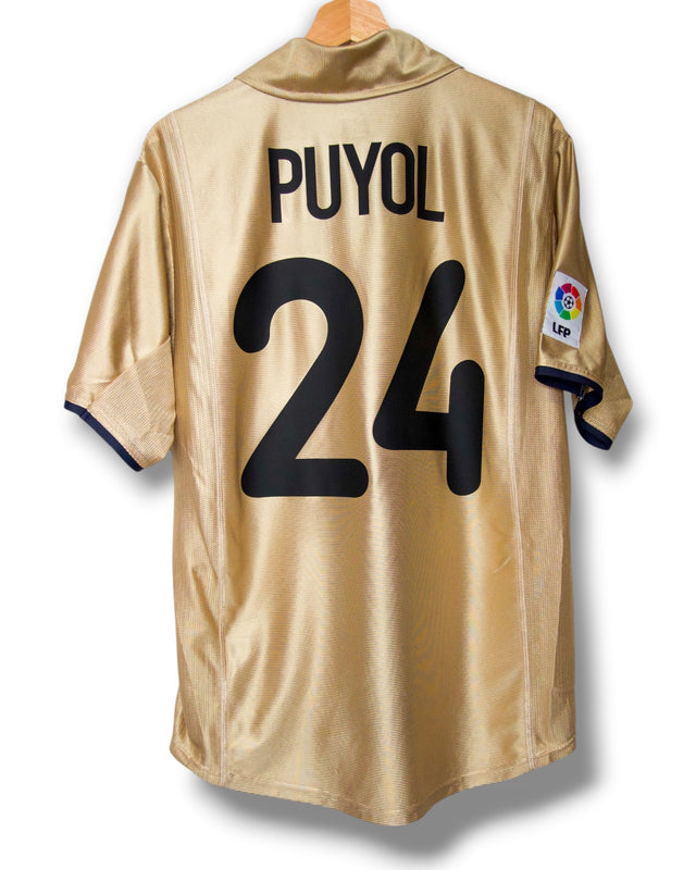 Barcelona 2000/2001 Uit Shirt Puyol #24 (M)