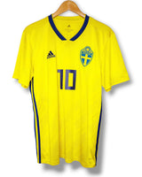 Zweden 2018 Thuis Shirt Ibrahimovic #10 (L)