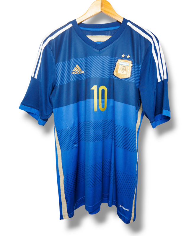 Argentinie 2014 Auswärtstrikot Messi #10 (L)
