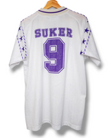 Real Madrid 1996/1997 Thuis Shirt Suker #9 (L)