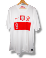 Polen 2012 Thuis Shirt Lewandowski #9 (XL)