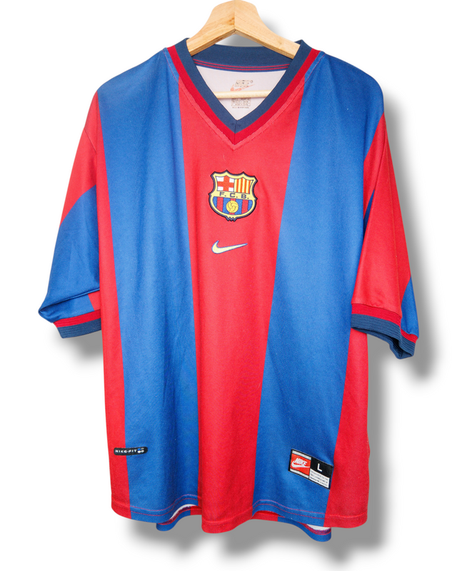Barcelona 1998/1999 Thuis Shirt Kluivert #19 (L)