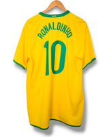 Brasilien 2008 Heimtrikot Ronaldinho #10 (M)