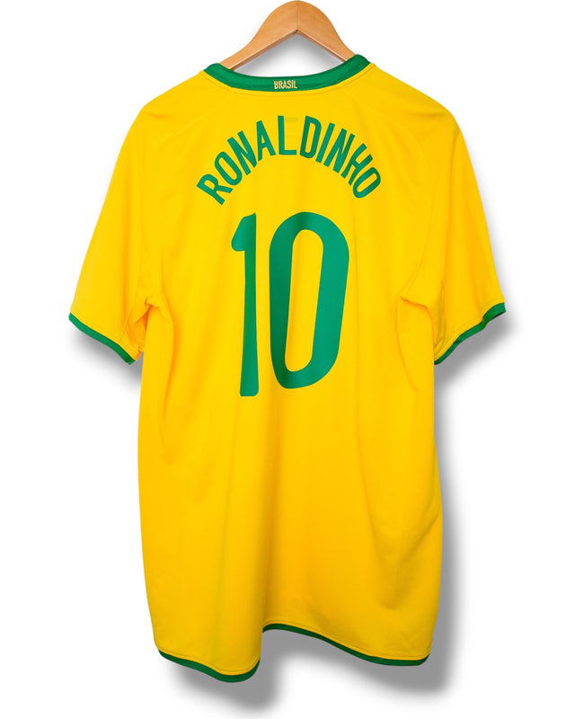Brasilien 2008 Heimtrikot Ronaldinho #10 (M)