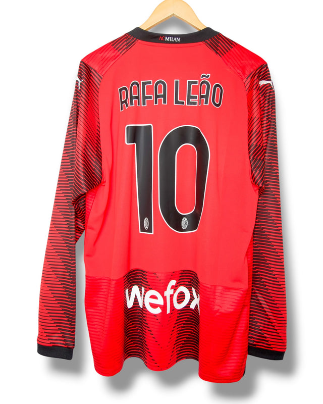 AC Milan 2023/2024 Home Shirt Rafa Leao #10 (XL)