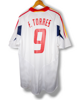 Spanje 2004 Uit Shirt F.Torres #9 (XL)