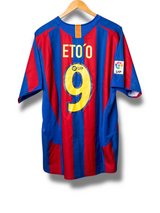 Barcelona 2005/2006 Thuis Shirt Eto'o #9 (L)