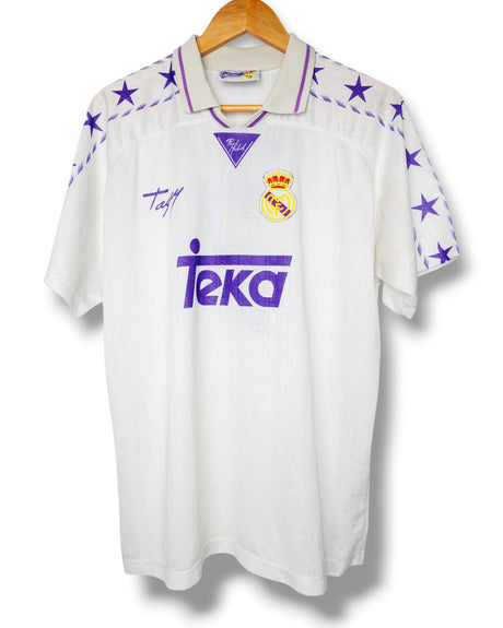 Real Madrid 1996/1997 Thuis Shirt Raul #7 (XL)