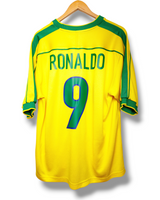 Brazilie 1998 Heimtrikot Ronaldo Lima #9 (L)
