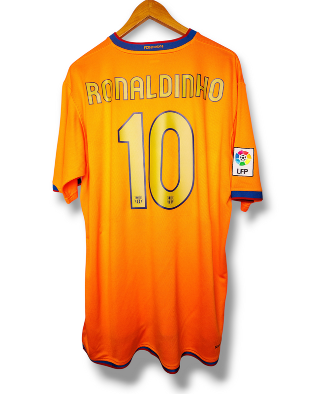Barcelona 2006/2007 Uit Shirt Ronaldinho #10 (XL)