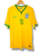 Brazil 2014 Home Shirt Neymar #10 (XL)