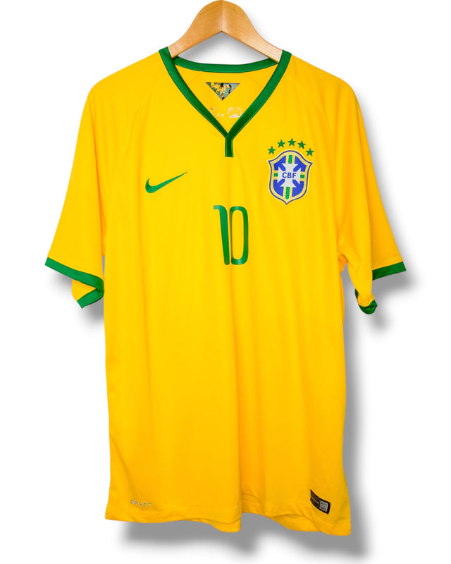 Brazil 2014 Home Shirt Neymar #10 (XL)