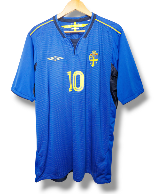 Zweden 2005 Auswärtstrikot Ibrahimovic #10 (XL)
