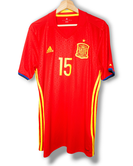 Spanje 2016 Thuis Shirt Ramos #15 (L)