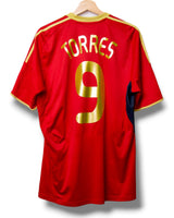 Spanje 2009 Thuis Shirt Torres #9 (M)