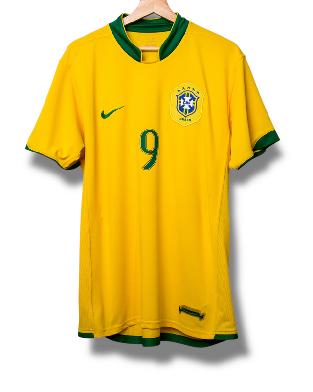 Brazil 2006 Home Shirt Ronaldo #9 (L)