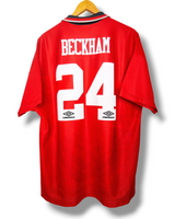 Manchester United 1994 Thuis Shirt Beckham #24 (XL)