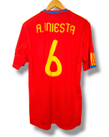 Spanje 2010 Thuis Shirt Iniesta #6 (L)