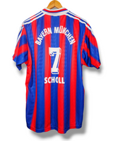 Bayern Munchen 1995/1996 Thuis Shirt Scholl #7 (L)