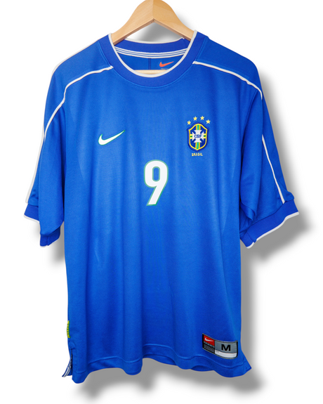 Brazilie 1998 Uit Shirt Ronaldo #9 (M)