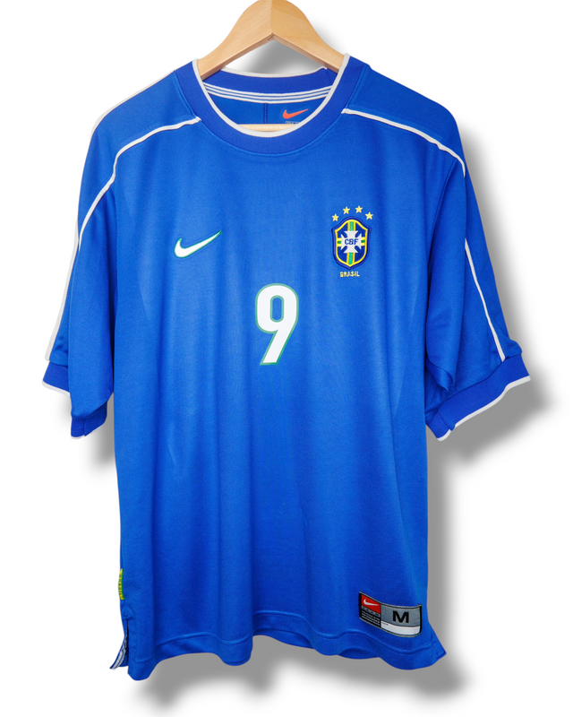 Brazilie 1998 Uit Shirt Ronaldo #9 (M)
