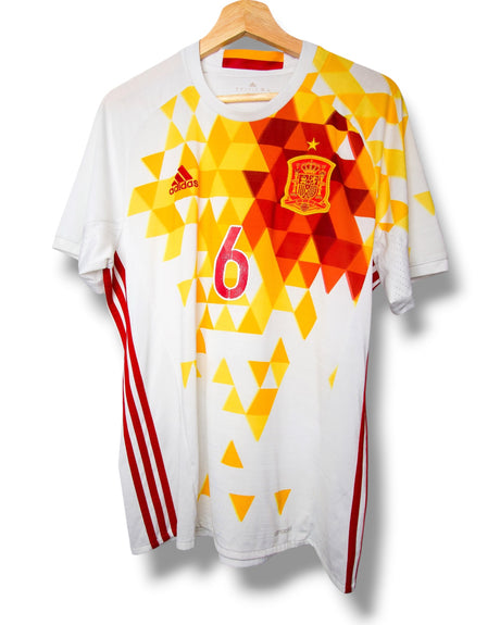 Spain 2016 Away Shirt Iniesta #8 (L)