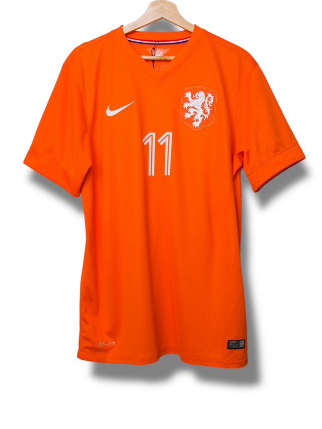 Netherlands 2014 Home Shirt Robben #11 (XL)
