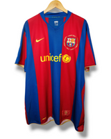 Barcelona 2007/2008 Home Shirt Ronaldinho #10 (XXL)